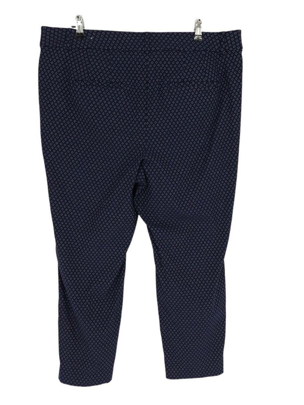 Lane Bryant Straight Leg Dress Pants Navy Blue Polka Dot High Rise 20 - Picture 3 of 6